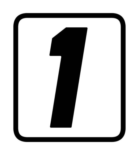 СТИКЕР С ЦИФРИ BARRACUDA - 1