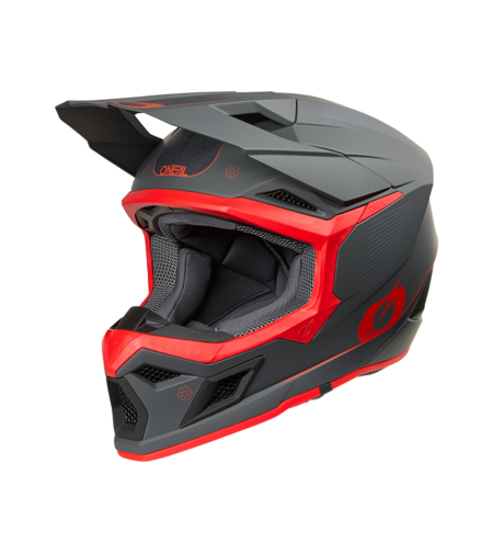 Мотокрос каска O'NEAL 3SERIES E-STROKE GRAY/RED V.26