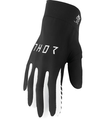 Мотокрос ръкавици THOR AGILE SOLID BLACK/WHITE