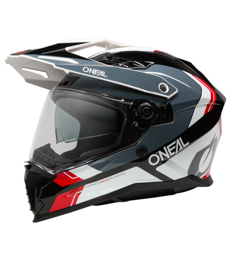 Ендуро каска O'NEAL D-SRS NOMAD BLACK/WHITE/RED V.26