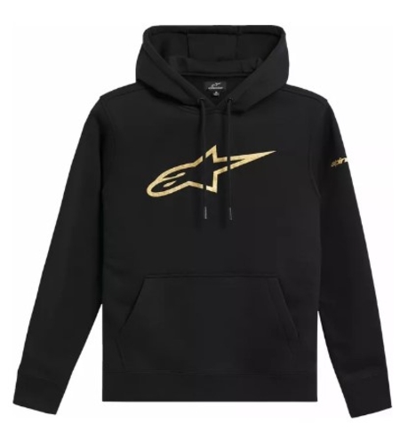Мото суитшърт ALPINESTARS Gilded Pullover Hoodie BLK/GLD