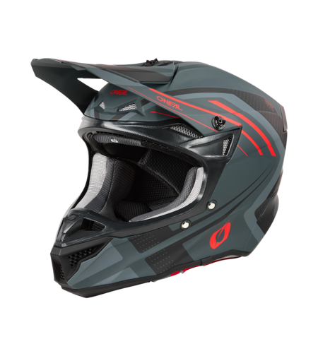 Мотокрос каска 5SERIES POLYACRYLITE SPIKE GRAY/RED V.25