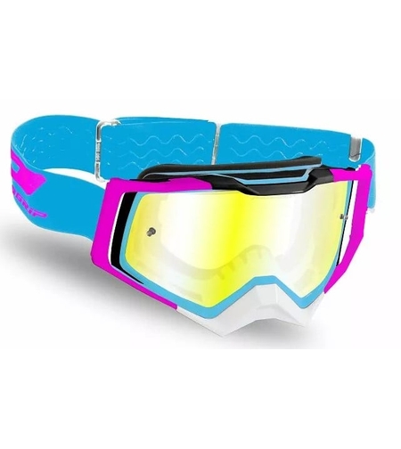 Мотокрос очила PROGRIP 3309 RAPID TBW/MIR BL