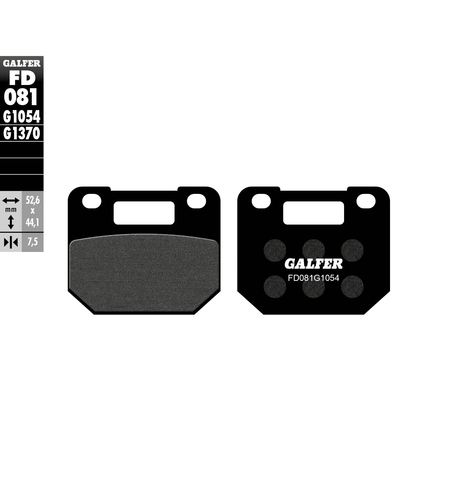 Предни мото накладки Galfer SEMI METAL FD081G1054