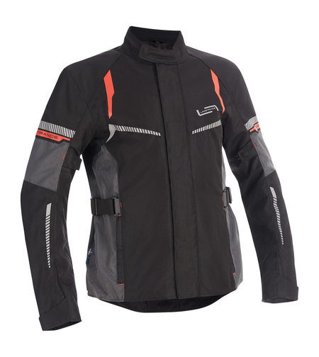 Текстилно мото яке Lindstrands Backafall Black/grey
