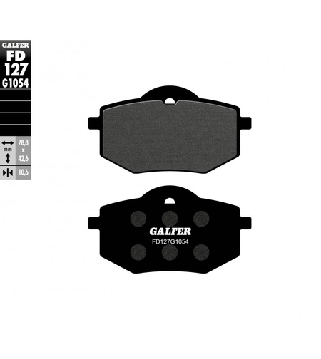 Предни/Задни мото накладки Galfer SEMI METAL FD127G1054
