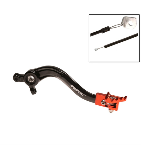 Заден лост за спирачка RFX Pro FT Rear Brake Lever (Black/Orange) Ktm SX 125/250/350/450 2016