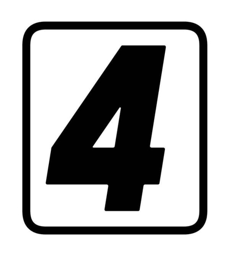 СТИКЕР С ЦИФРИ BARRACUDA - 4