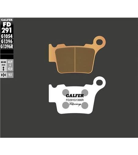 Задни мото накладки Galfer SINTERED RACING COMPOUND FD291G1396R