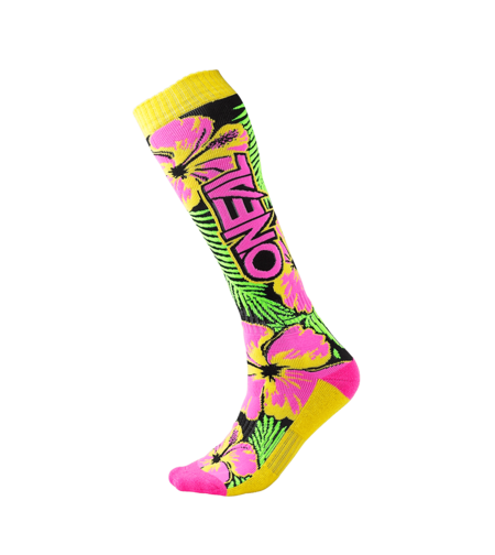 Термо чорапи O'NEAL PRO MX ISLAND pink/green/yellow