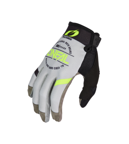 Мотокрос ръкавици O'NEAL MAYHEM BRAND V.23 GRAY/BLACK