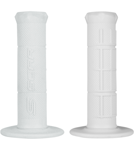 Мото ръкохватки SCAR HALF WAFFLE WHITE