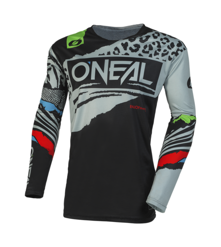 Детска мотокрос блуза O'NEAL MAYHEM WILD V.23 BLACK/GRAY