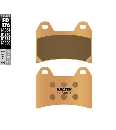 Предни мото накладки Galfer SINTERED COMPOUND FD176G1370