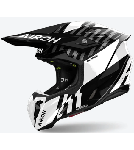 Мотокрос каска AIROH TWIST 3 THUNDER BLACK/WHITE