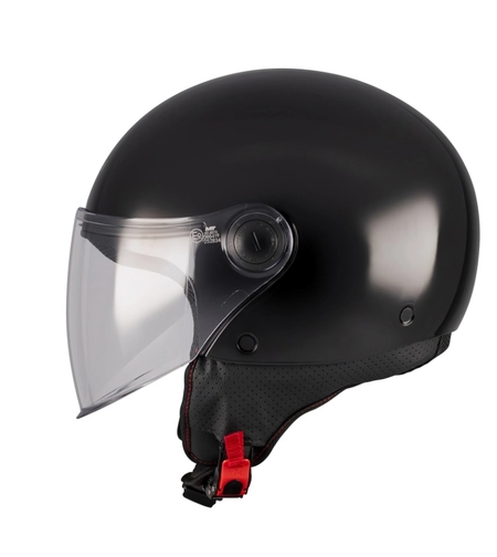 КАСКА ЗА СКУТЕР MT STREET S PURE A1 BLACK GLOSS