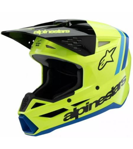 Детска каска ALPINESTARS SM3 RADIUM YL/BK/B