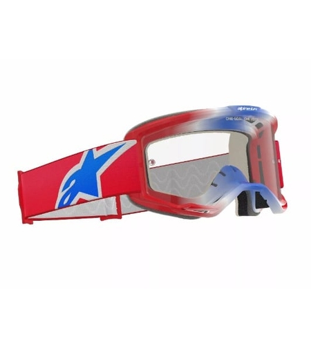 Мотокрос очила ALPINESTARS VISION 5 CORP RED/WT/BL CLEAR