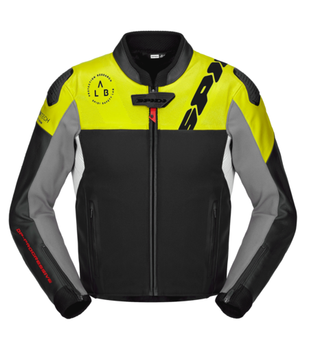 Кожено мото яке SPIDI DP PROGRESSIVE HYBRID PERFORATED Black/Fluo