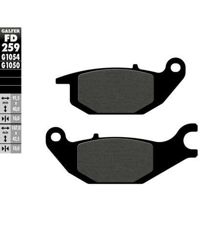 Предни/задни мото накладки Galfer SCOOTER FD259G1050