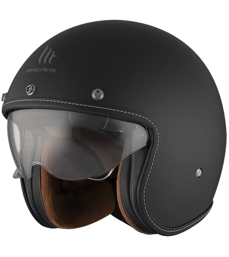 Каска за скутер MT LE MANS 2 S SV SOLID A1 MATT BLACK