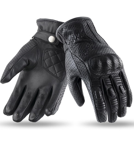 Дамски кожени ръкавици 70 DEGREES SUMMER URBAN BLACK