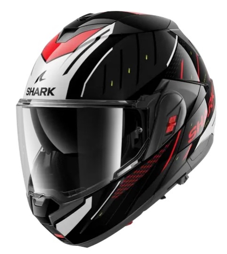 Модуларна каска SHARK OXO RYDGER Black/Silver/Red