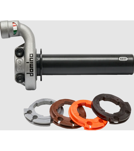 Конзола за газ DOMINO KRK EVO THROTTLE CONTROL NO GRIPS SILVER