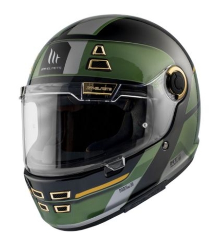 Каска MT JARAMA 68TH C1 BLACK/GREEN