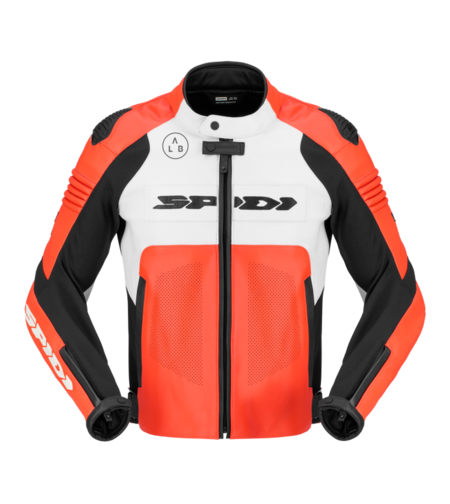 Кожено яке за мотор SPIDI HYPER-V PRO PERFORATED RED/WHITE/BLACK