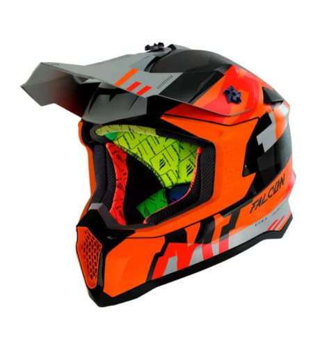 Мотокрос каска MT FALCON ARYA A4 MATT ORANGE