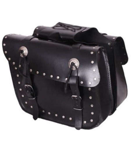 Кожени дисаги за мотор ADRENALINE STUDS BLACK