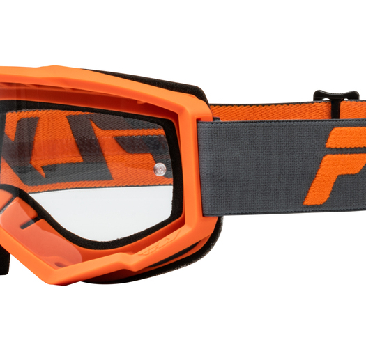 Мотокрос очила FLY RACING Focus 24 Charcoal/Orange - Clear Lens