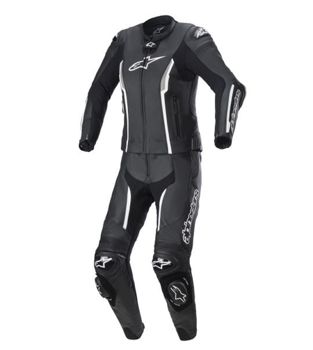 Дамски кожен екип ALPINESTARS STELLA GP Plus MISSILE V2 BLACK/WHITE