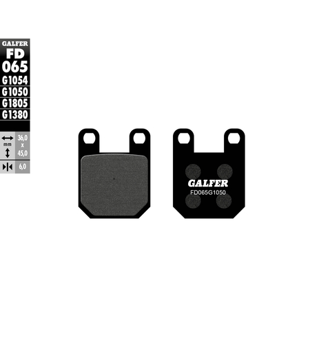 Предни/задни мото накладки Galfer SCOOTER FD065G1050