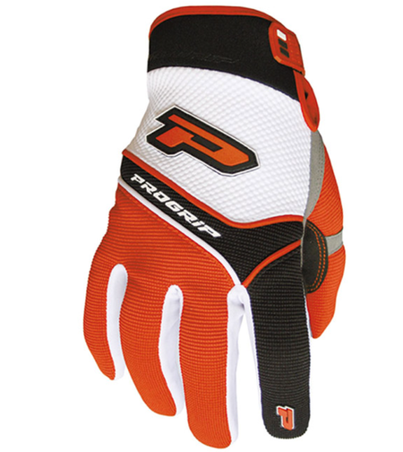 Мотокрос ръкавици PROGRIP 4010 WHITE/ORANGE/GREY
