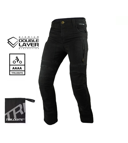 Мото дънки TRILOBITE PARADO DOUBLELAYER AAA(A) SLIM FIT MEN BLACK LEVEL 2