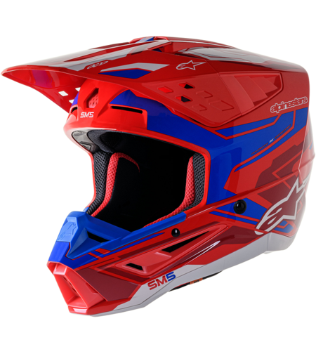 Мотокрос каска ALPINESTARS SM5 ACT 2 RED/BL