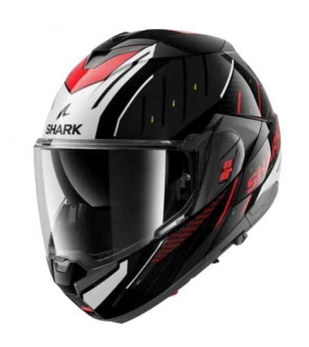 Модуларна каска SHARK OXO RYDGER Black/Silver/Red