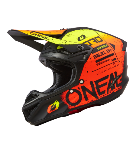 Мотокрос каска O'NEAL 5SERIES SCARZ BLACK/RED/YELLOW V.24
