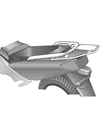 Монтажен комплект за куфари SHAD TOP MASTER YAMAHA TMAX 500 01