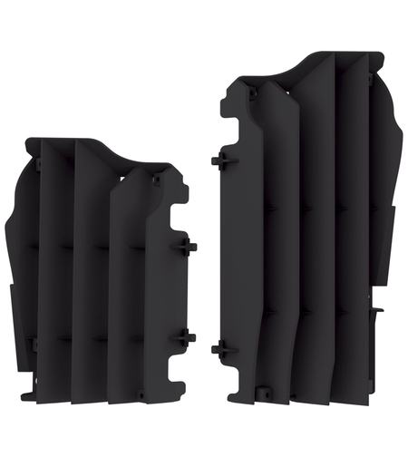Преден предпазител за радиатор POLISPORT KAWASAKI KX450F(16-20) BLACK
