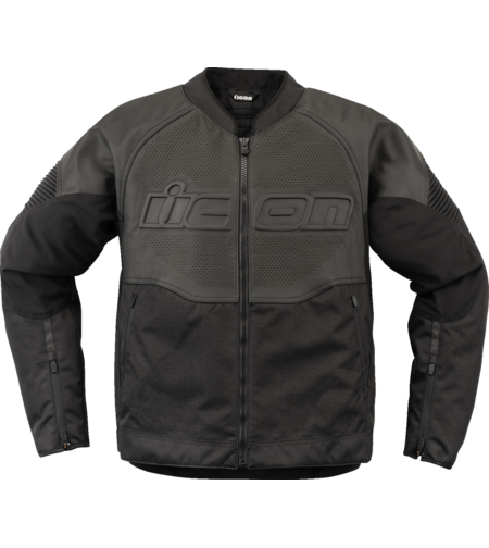 Кожено яке ICON Overlord3™ CE Leather BLACK