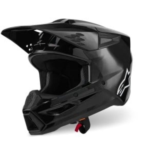 Мотокрос каска ALPINESTARS SM3 BLACK-GLOSS