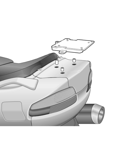 Монтажен комплект за куфари SHAD TOP MASTER SUZUKI BURGMAN 650 '02