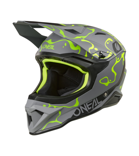 Каска O'NEAL 1SERIES SPLASH GRAY/NEON YELLOW V.26