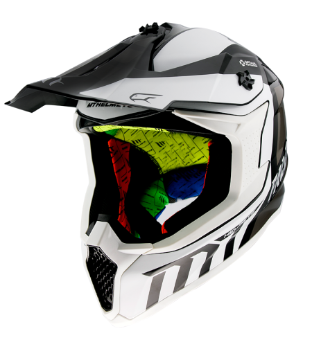 Мотокрос каска MT FALCON WARRIOR-WHITE