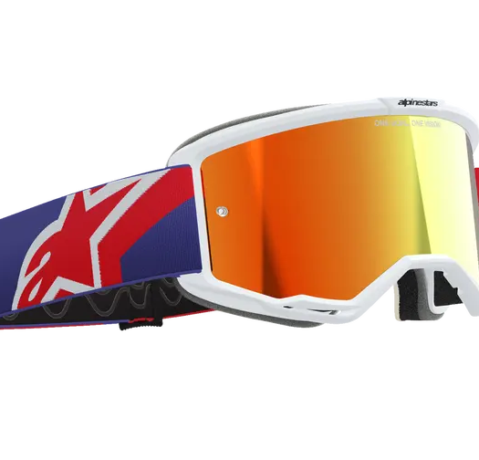 Мотокрос очила ALPINESTARS VISION 5 CORP RED/PURPLE MIRROR RED
