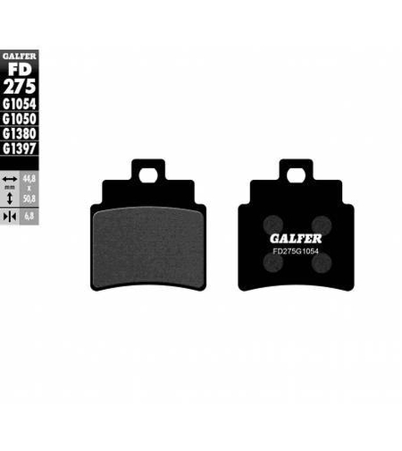 Предни/Задни мото накладки Galfer SEMI METAL FD275G1054