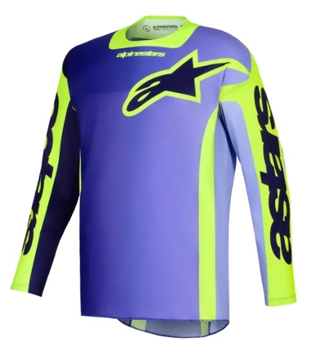 Мотокрос джърси Alpinestars Racer Portl PURPLE/YELLOW